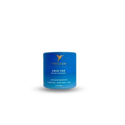 Freedom Natural Eco-Friendly Travel Mini Deodorant, Coco Van, 1.1oz